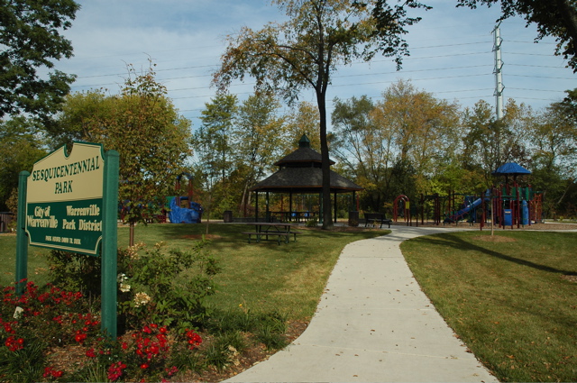 photo of Sesquicentennial park in the summer
