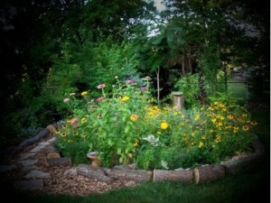 Rain Garden in Residential Yard in Warrenville