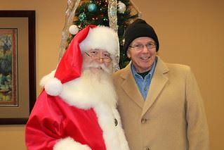 Mayor and Santa at Holly Days 2018
