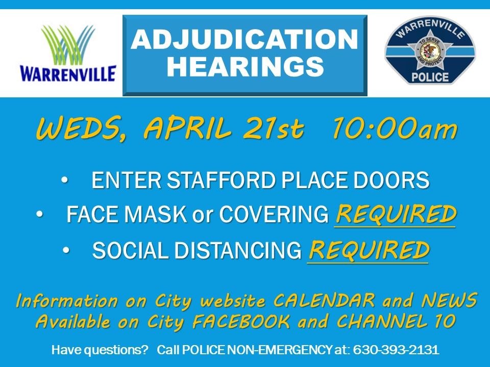 Adjudication Hearings 04/21/21