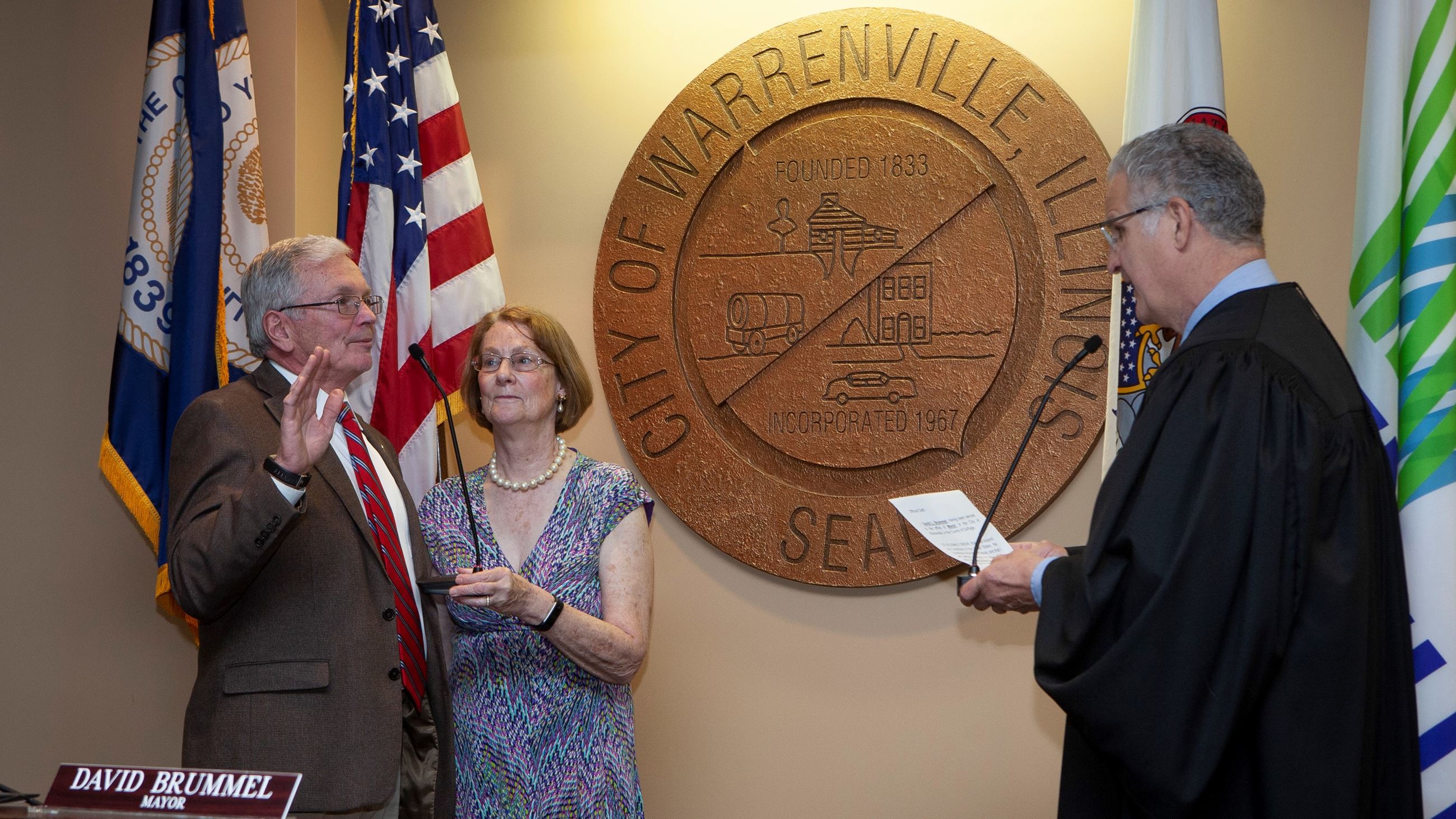 swearing in Mayor Brummel May 3, 2021