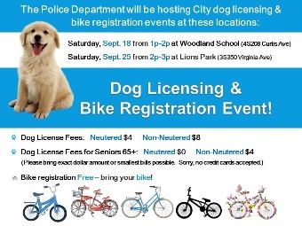 Bike Registration & Dog Licensing event (Image)