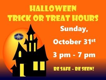 Halloween Trick or Treat Hours 2021 (image)