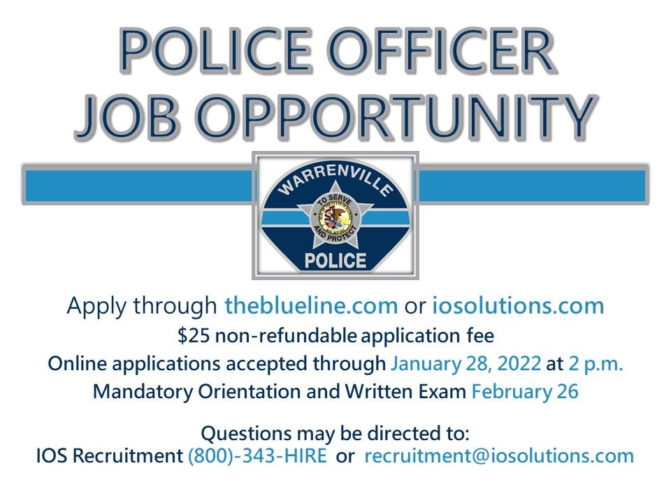 Police Officer Recruitment 12/07/21 (Image)