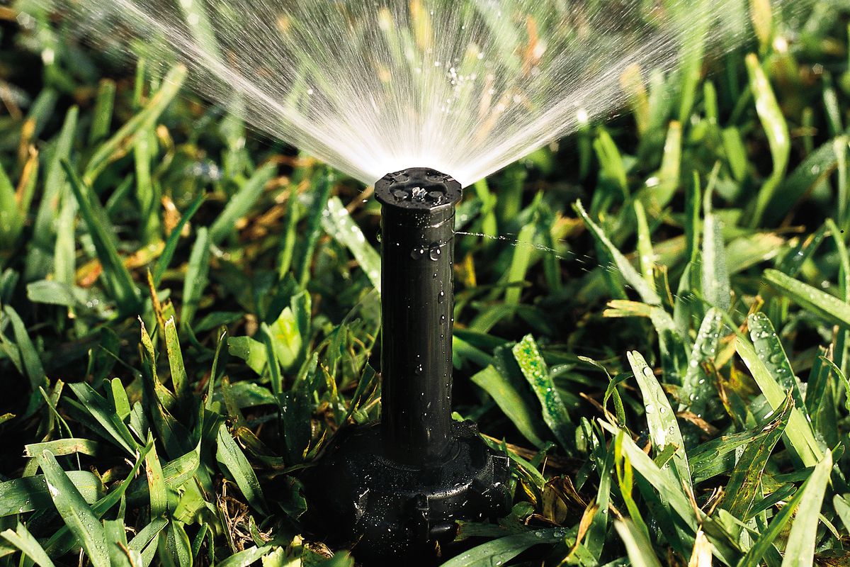 Image of a lawn sprinkler system