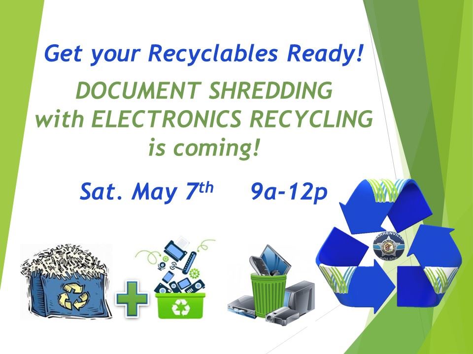 Shredding with Electronic Recycling event 05/07/22 (image)
