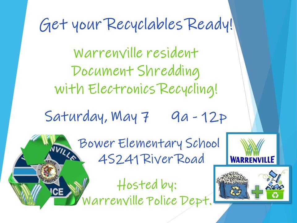 Document Shredding with Electronics Recycling Event 05/07/2022 (Image)
