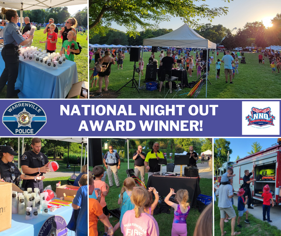 Photos of people enjoying National Night Out in 2022.