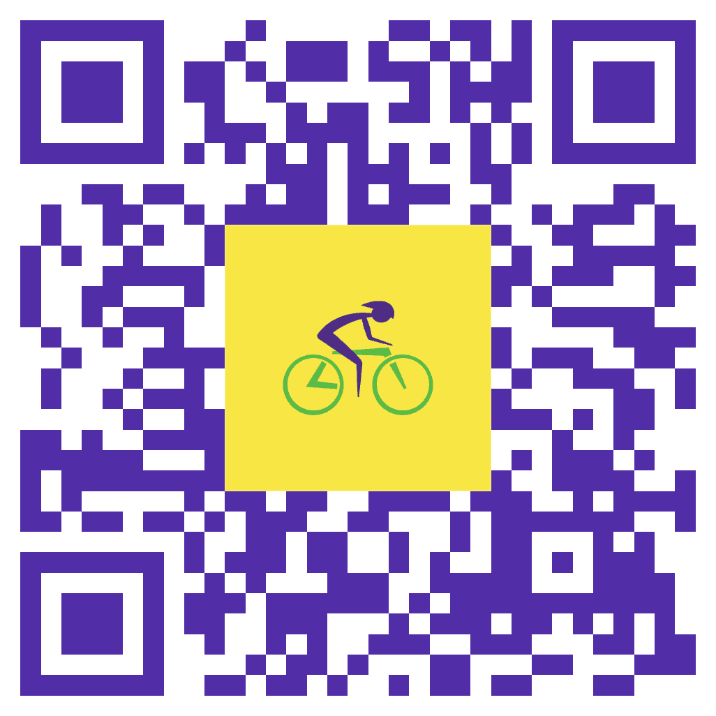 A QR code to sign up for the International Womens Day Bike Ride