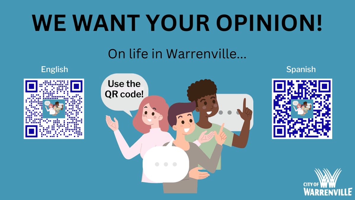 Community survey with QR codes