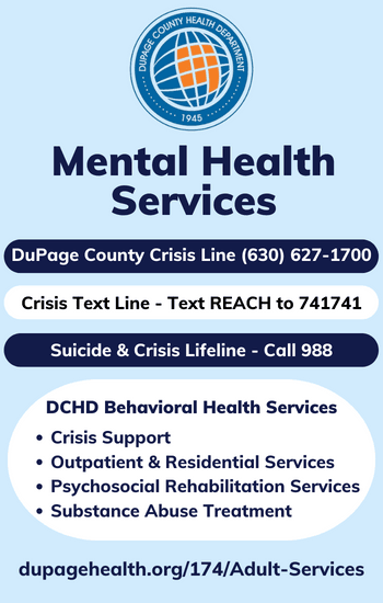A graphic to promote the 988 Suicide and Crisis Lifeline, which is available 24/7.