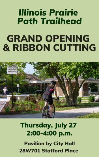 Illinois Prairie Path ribbon cutting