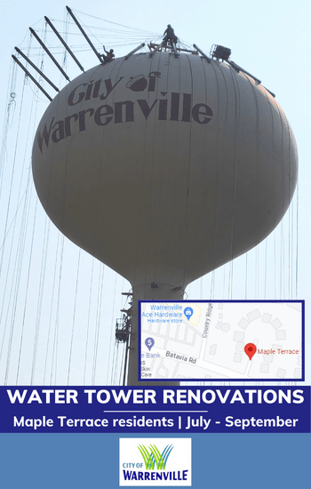 Water tower renovations Maple Hill 