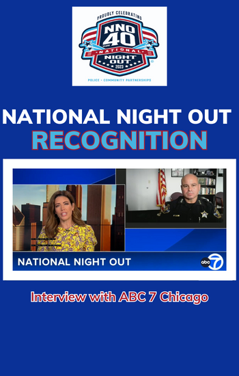 National Night Out ABC 7 News interview with Chief Bonilla