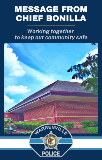 Message from Police Chief Bonilla