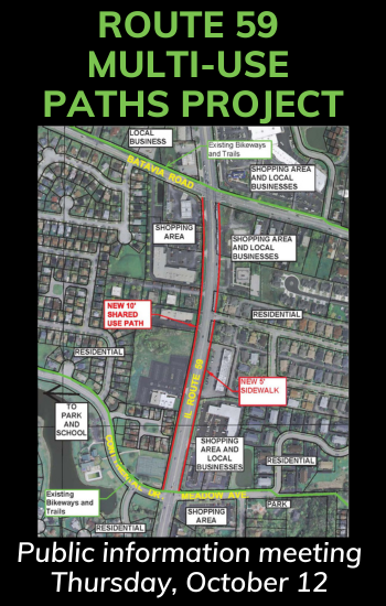 Route 59 Multi Paths Project public meeting October 12