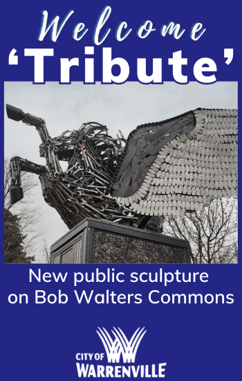 Jen Kresl sculpture titled 'Tribute'  