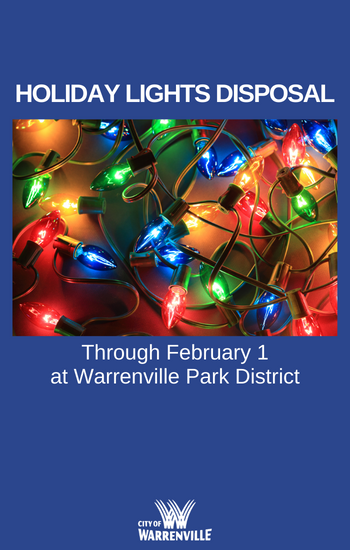 Christmas holiday lights disposal  