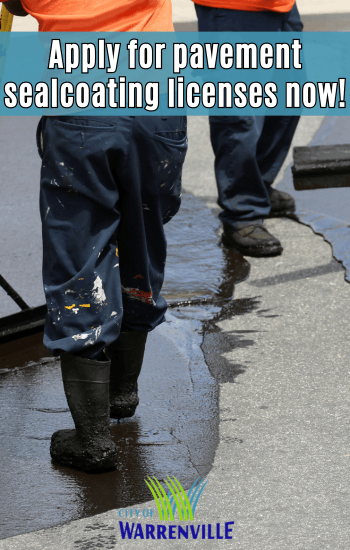 Pavement sealant professional license