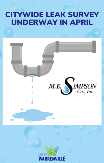 City water leak detection survey April 2024