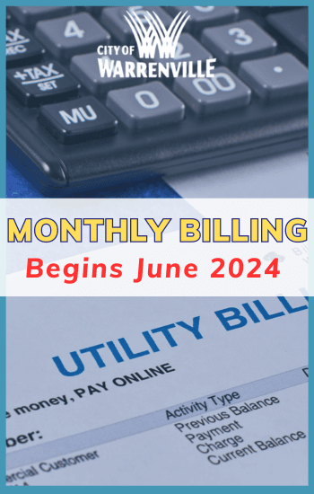 Monthly billing for water and sewer begins June 1