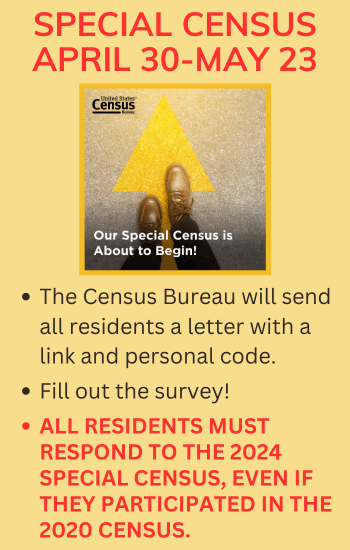 Special Census runs from April 30 to May 23