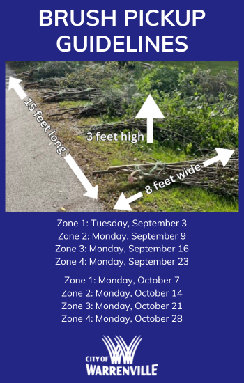 Brush pickup fall 2024 schedule and guidelines