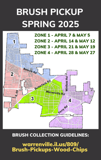 Brush pickup Spring 2025 schedule