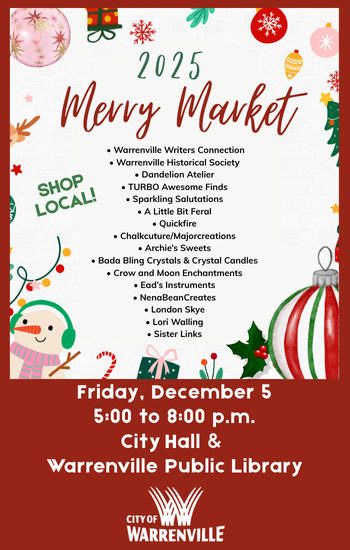 Merry Market 2025 list of participating vendors.