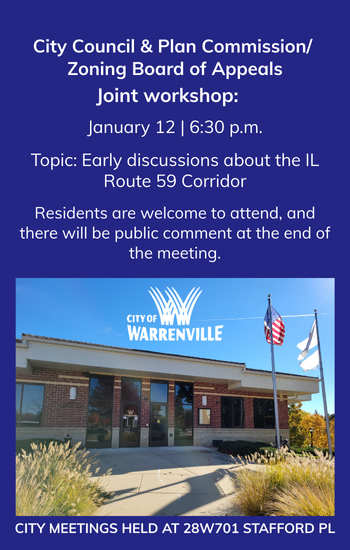 City Council and Plan Commission joint meeting January 12, 2026