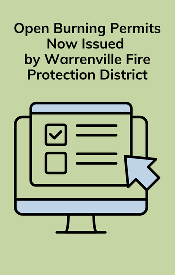 Open burn permit applications via Warrenville Fire Protection District