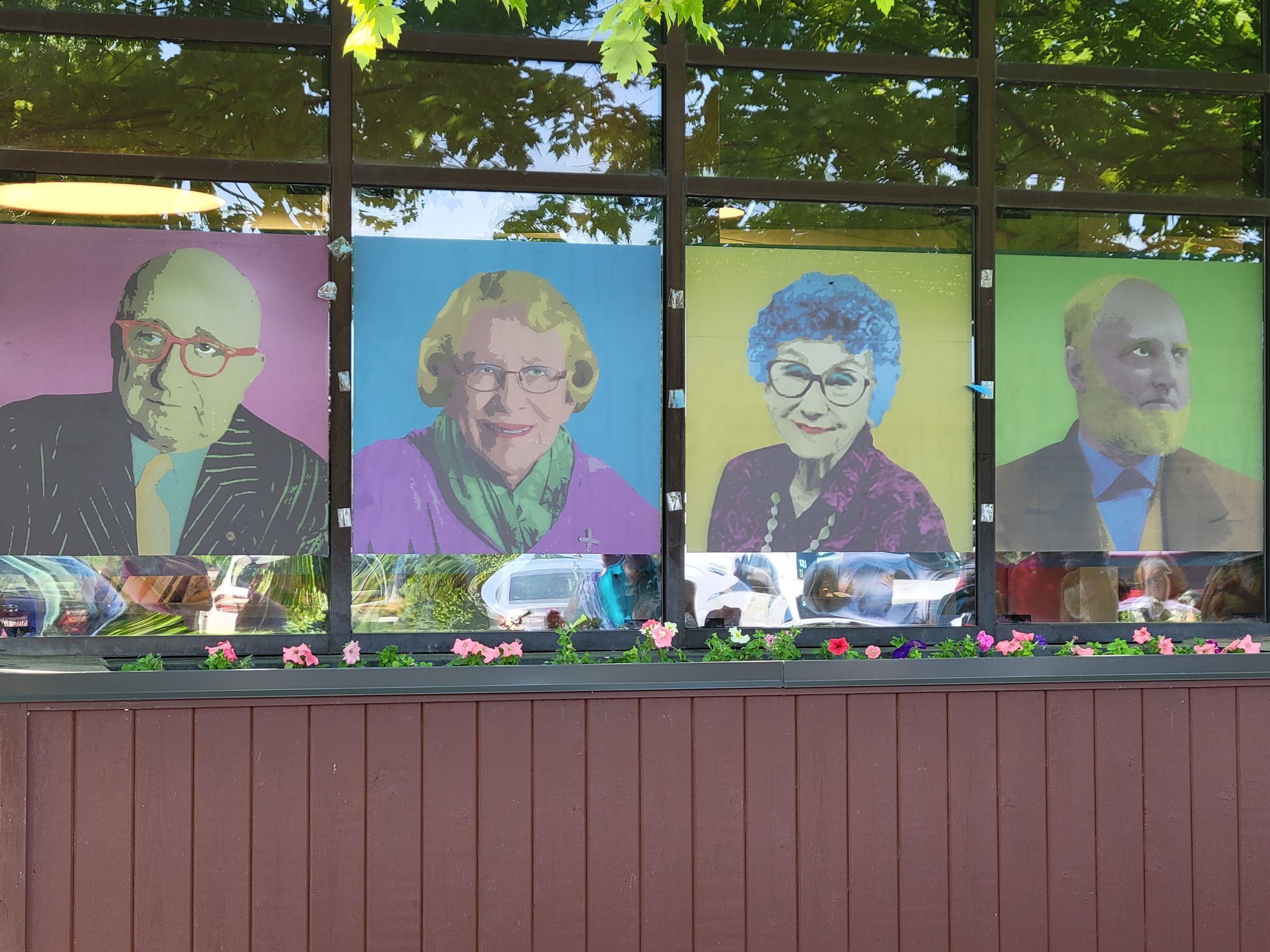 Andy Warhol Pop Art exhibit at the library