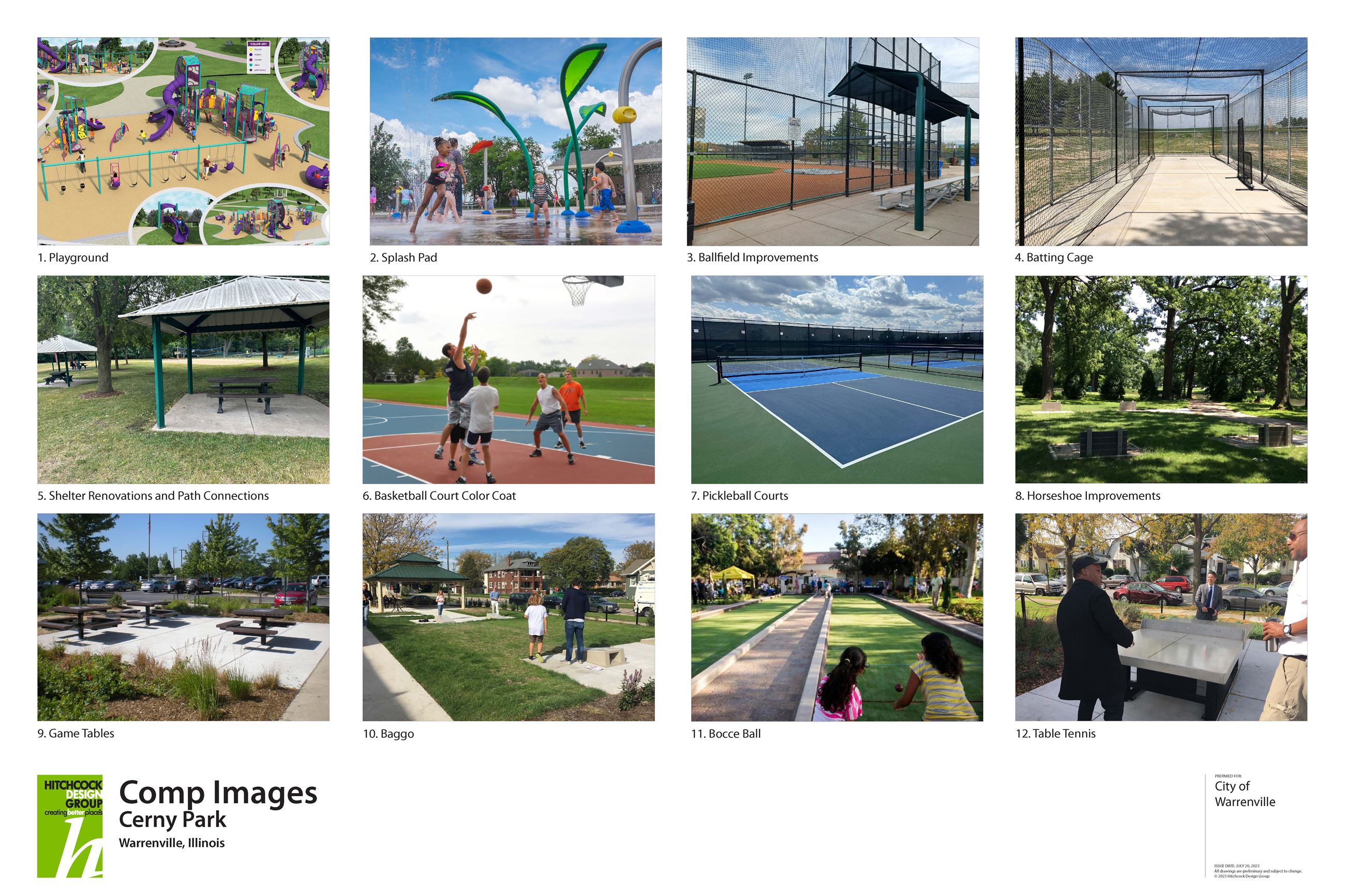 Cerny Park proposed improvements rendering