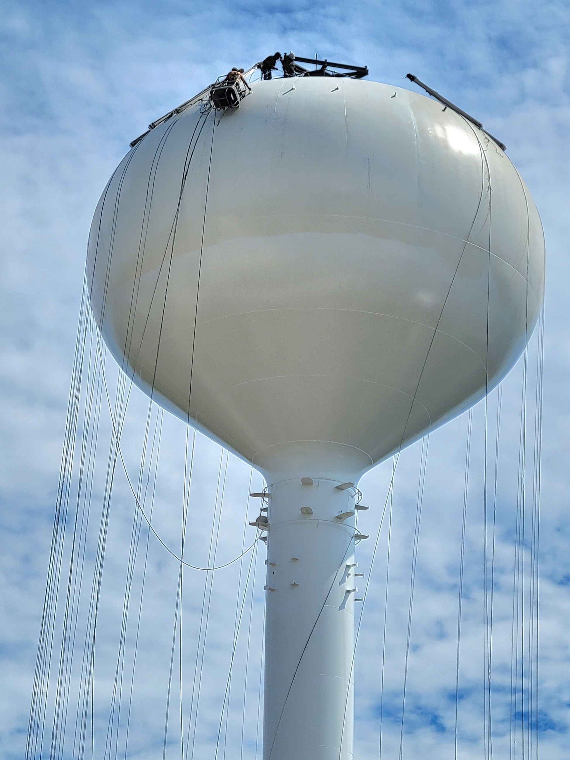 Repainting the Maple Terrace water tower