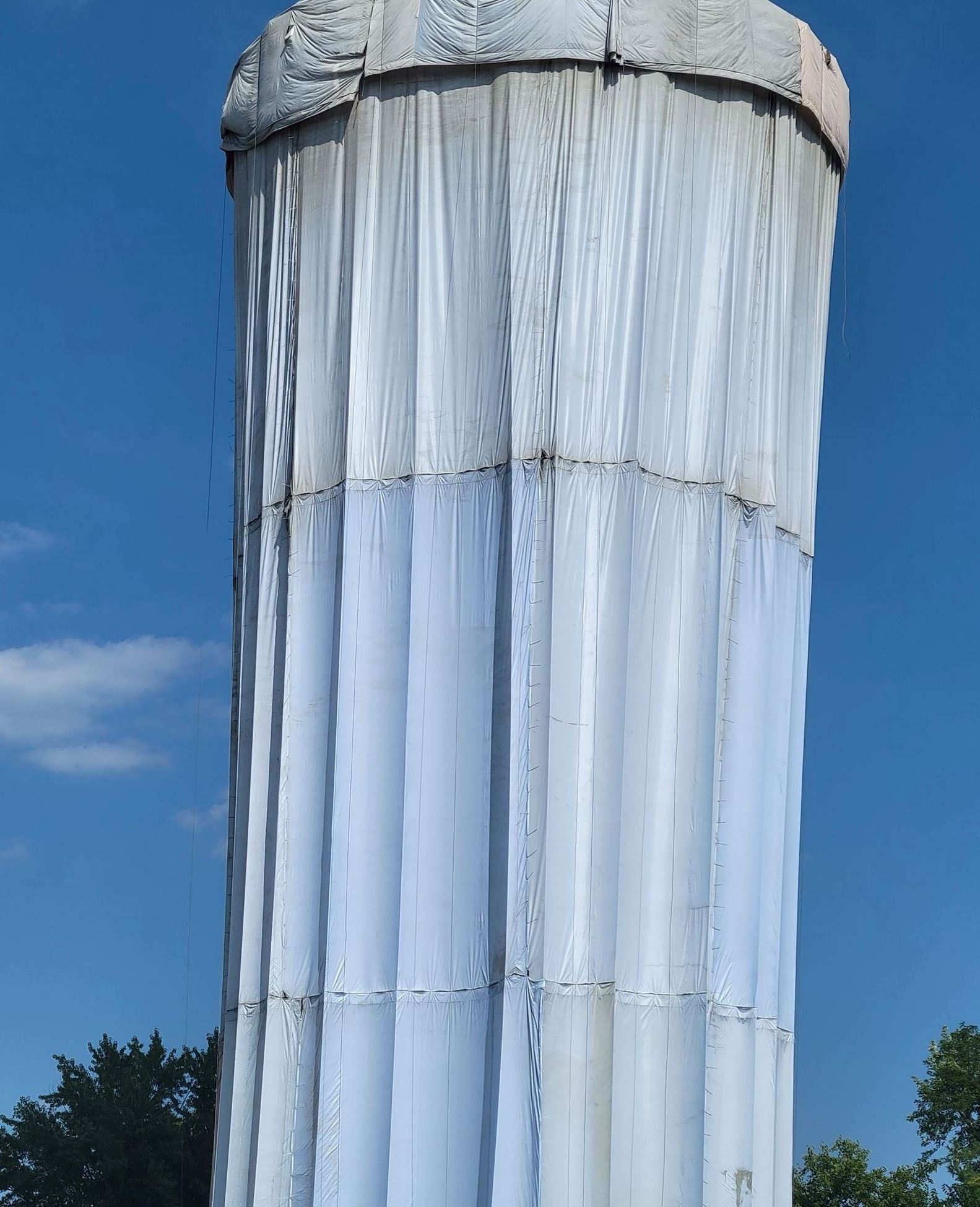 Repainting the Maple Terrace water tower