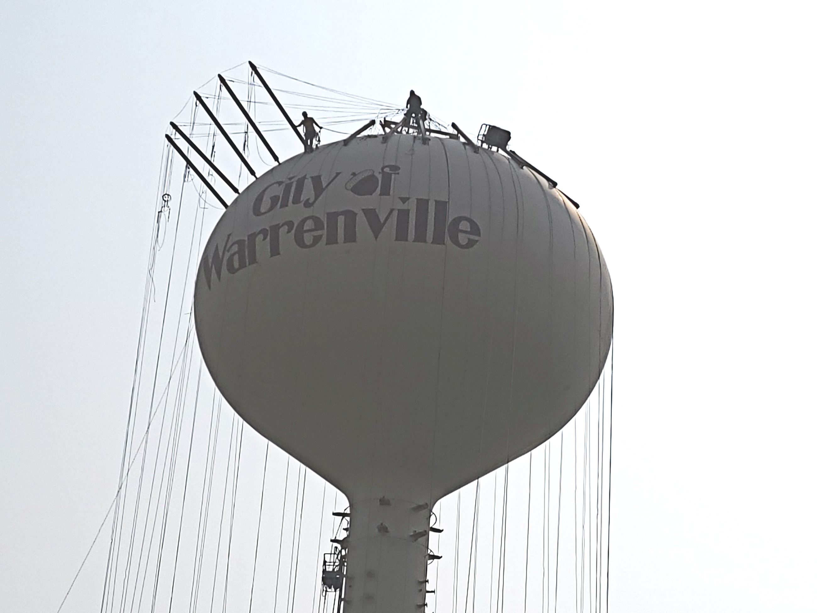 Water tower renovations Maple Drive