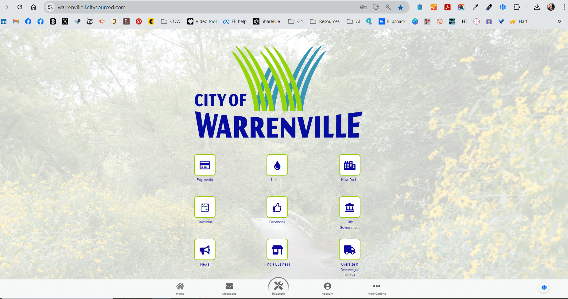 Citizen Engagement App web page